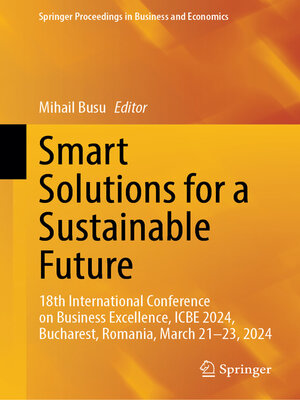 cover image of Smart Solutions for a Sustainable Future